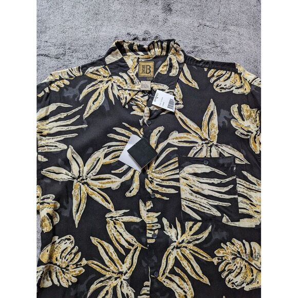 NWT Bruno Short Sleeve Button Up Hawaiian Shirt Men's Size Large - Picture 2 of 9
